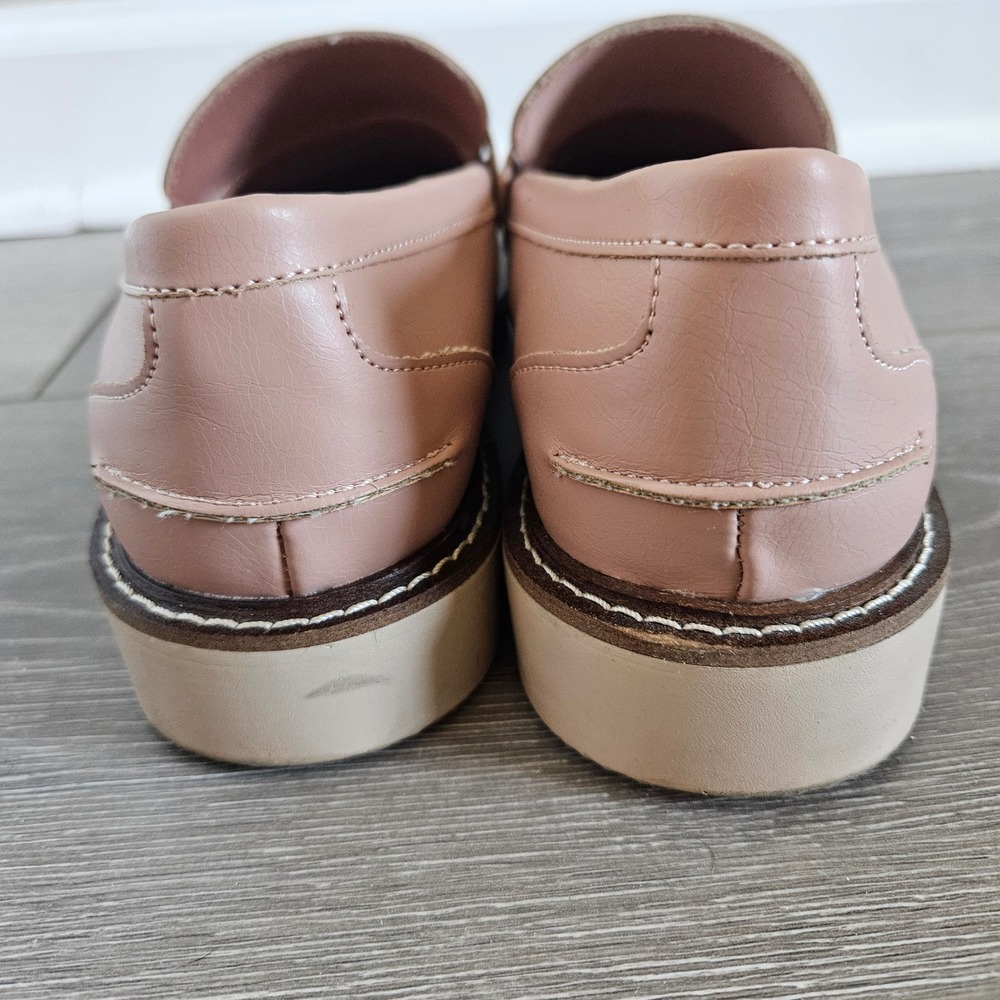 Anne Klein Emmy Lou Blush Pink Penny Loafers Lug Sole Shoes AKEMMYLOU 8M - Picture 3 of 8